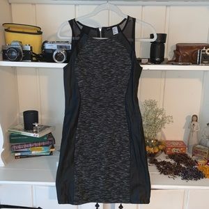 Cutout dress with mesh details